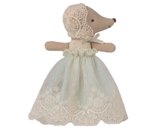 Load image into Gallery viewer, Maileg Baby Mouse In Gown - Mint
