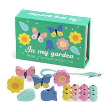 Load image into Gallery viewer, Wooden Beaded Bracelet Kit - In My Garden
