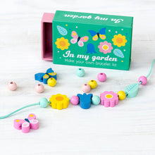 Load image into Gallery viewer, Wooden Beaded Bracelet Kit - In My Garden
