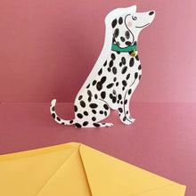 Load image into Gallery viewer, Kitty Kenda Shaped Greetings Card - Dalmatian
