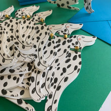 Load image into Gallery viewer, Kitty Kenda Shaped Greetings Card - Dalmatian

