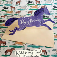 Load image into Gallery viewer, Kitty Kenda Shaped Greetings Card - Wild Horse Denim
