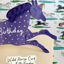 Load image into Gallery viewer, Kitty Kenda Shaped Greetings Card - Wild Horse Denim

