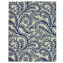 Load image into Gallery viewer, Exercise Book Lined Paper - Seaweed Paisley Prussian Blue by Cambridge Imprint
