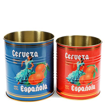 Load image into Gallery viewer, Set of 2 Cerveza Storage Tins
