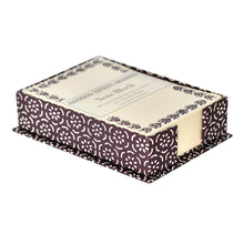 Load image into Gallery viewer, Cambridge Imprint Note Block and Holder - Pear Halves Elderberry
