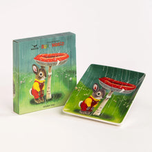 Load image into Gallery viewer, Richard Scarry Square Trinket Tray - I Am Bunny Mushroom

