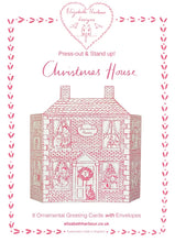 Load image into Gallery viewer, Elizabeth Harbour Press-Out &amp; Stand Up Christmas Cards - Christmas House - Pack Of 8
