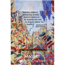 Load image into Gallery viewer, Warning Against Fascism Fridge Magnet
