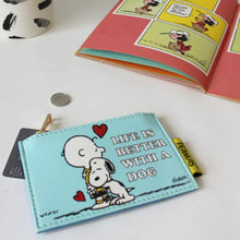 Load image into Gallery viewer, Peanuts Life is Better with a Dog Zip Purse
