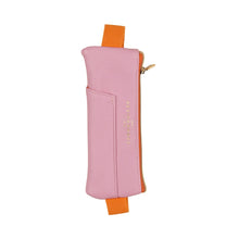 Load image into Gallery viewer, Vegan Leather Pen Pouch - Pink &amp; Orange
