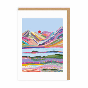 Mountain Sunset Greeting Card