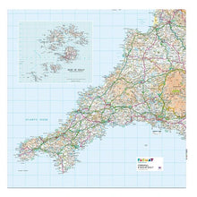 Load image into Gallery viewer, Picnic Mat by Pacmat - OS Map of Cornwall and the Isles of Scilly - Gazebogifts
