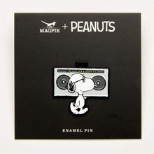 Load image into Gallery viewer, Peanuts Music Is Life Pin Badge - Boombox
