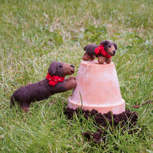 Load image into Gallery viewer, Amica Felt Christmas Decoration - Mini Sausage Dog
