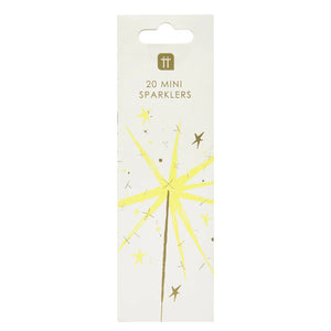 Luxe Yellow Mini Indoor Sparklers (20 pack)