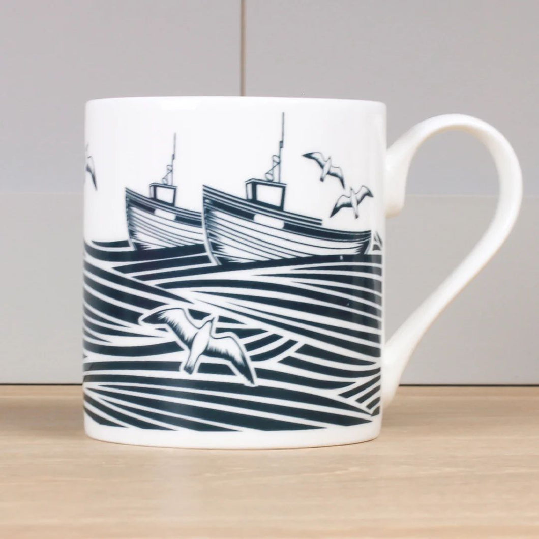 Whitby Washed Denim Mug by Mclaggan Smith