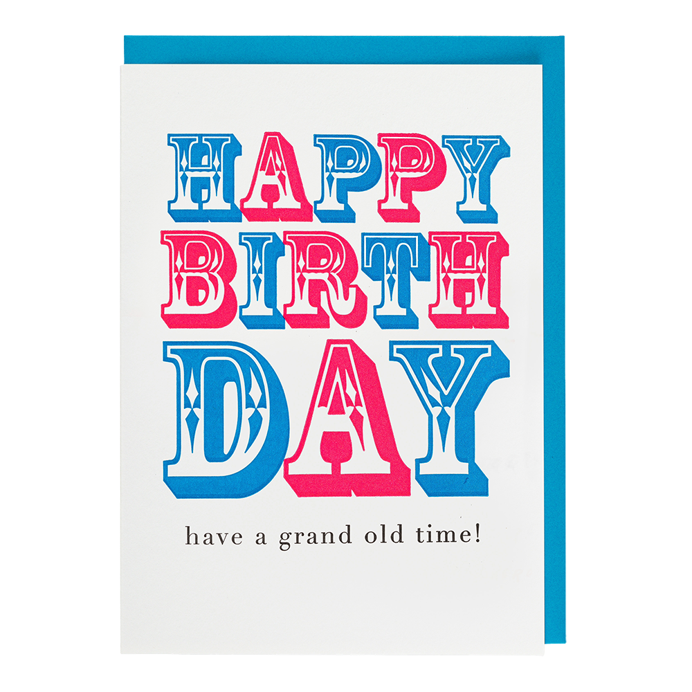 A Grand Old Time Greeting Card by Archivist