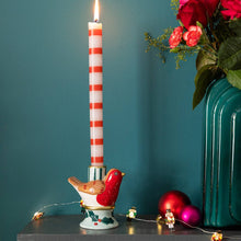 Load image into Gallery viewer, Talking Tables - Hand-Painted Robin Candle Holder
