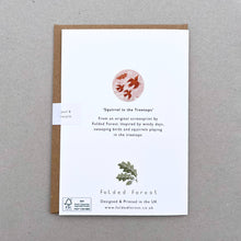 Load image into Gallery viewer, Greetings Card - Squirrel in the Treetops
