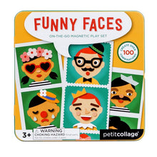 Load image into Gallery viewer, Funny Faces On-The-Go Magnetic Play Set
