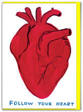 Load image into Gallery viewer, David Shrigley Funny Birthday Card - Follow Your Heart
