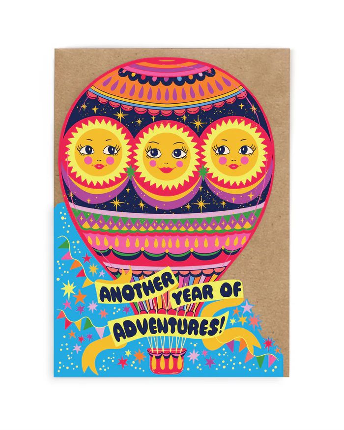 Adventures - Greetings Card by Cate Tate