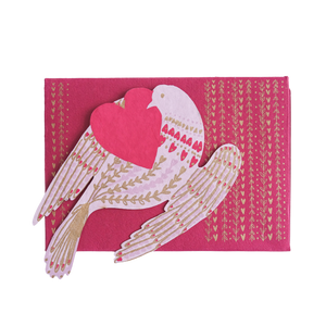 Heart Bird Greeting Card by East End Press