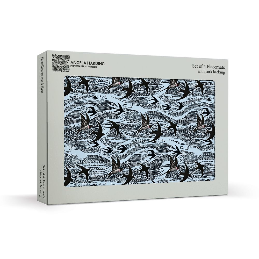 Angela Harding Swallow and Sea Placemats - Set of 4