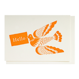 Ariana Hello Bird Greetings Card by Archivist