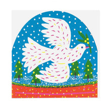 Load image into Gallery viewer, Large Snowglobe Card - White Bird
