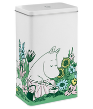 Load image into Gallery viewer, MOOMIN | Coffee Tin | In The Garden | 20 x 11 x 8cm
