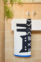 Load image into Gallery viewer, Hand Towel - Lazy Cat
