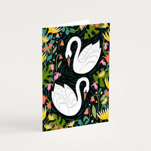Load image into Gallery viewer, Maz Leyden Greeting Card - Swans
