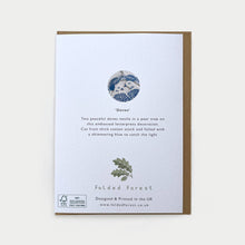 Load image into Gallery viewer, Greetings Card &amp; Letterpress Foiled Decoration - Doves
