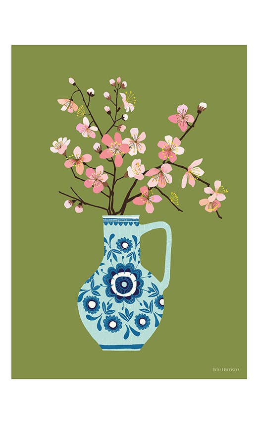 Brie Harrison Print A4 - Cherry Blossom