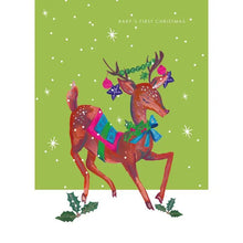 Load image into Gallery viewer, Baby&#39;s First Christmas Greetings Card by Hutch Cassidy
