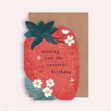 Load image into Gallery viewer, Sweet Strawberry Birthday Card | Kids Birthday Card
