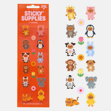 Load image into Gallery viewer, Sticky Supplies Sticker Sheet - Beardy Getting By Animals
