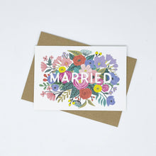 Load image into Gallery viewer, Wedding Card - Floral Married
