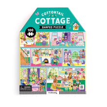 Load image into Gallery viewer, Cottontail Cottage 100 Piece House-shaped Puzzle (Jigsaw Products)
