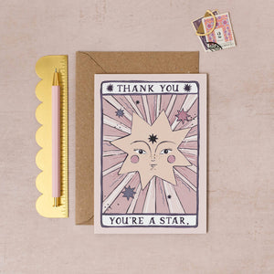 You're a Star Thank You Card | Thank You Cards | Tarot Card