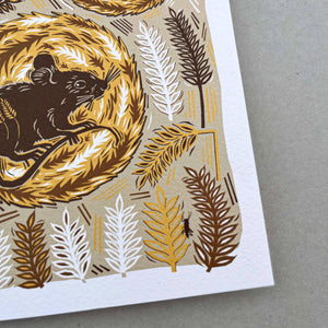 Greetings Card - Harvest Mouse