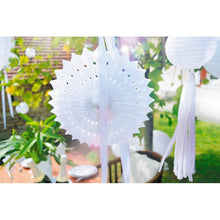 Load image into Gallery viewer, Mini Paper Fan 20cm - White
