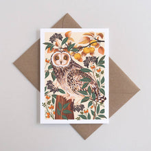 Load image into Gallery viewer, Autumn Owl | Everyday greetings card | Autumn, nature
