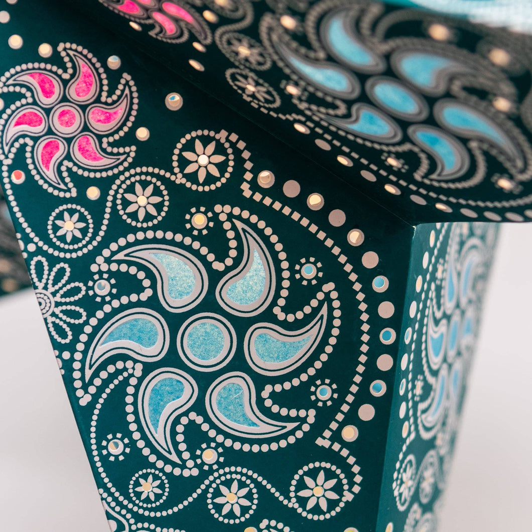 Paper Star Lantern - Firework Teal
