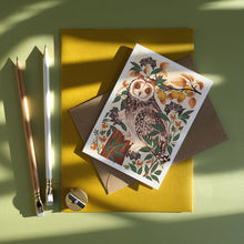 Load image into Gallery viewer, Autumn Owl | Everyday greetings card | Autumn, nature
