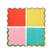 Load image into Gallery viewer, Premium Brights Paper Napkins - Pack of 16
