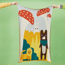 Load image into Gallery viewer, 100% Organic Cotton Mini Blanket - Trees and Creatures
