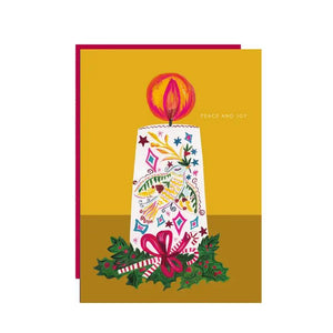 Candle Dove Christmas Card by Hutch Cassidy